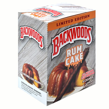 Backwoods Cigars Rum Cake 8 Packs of 5