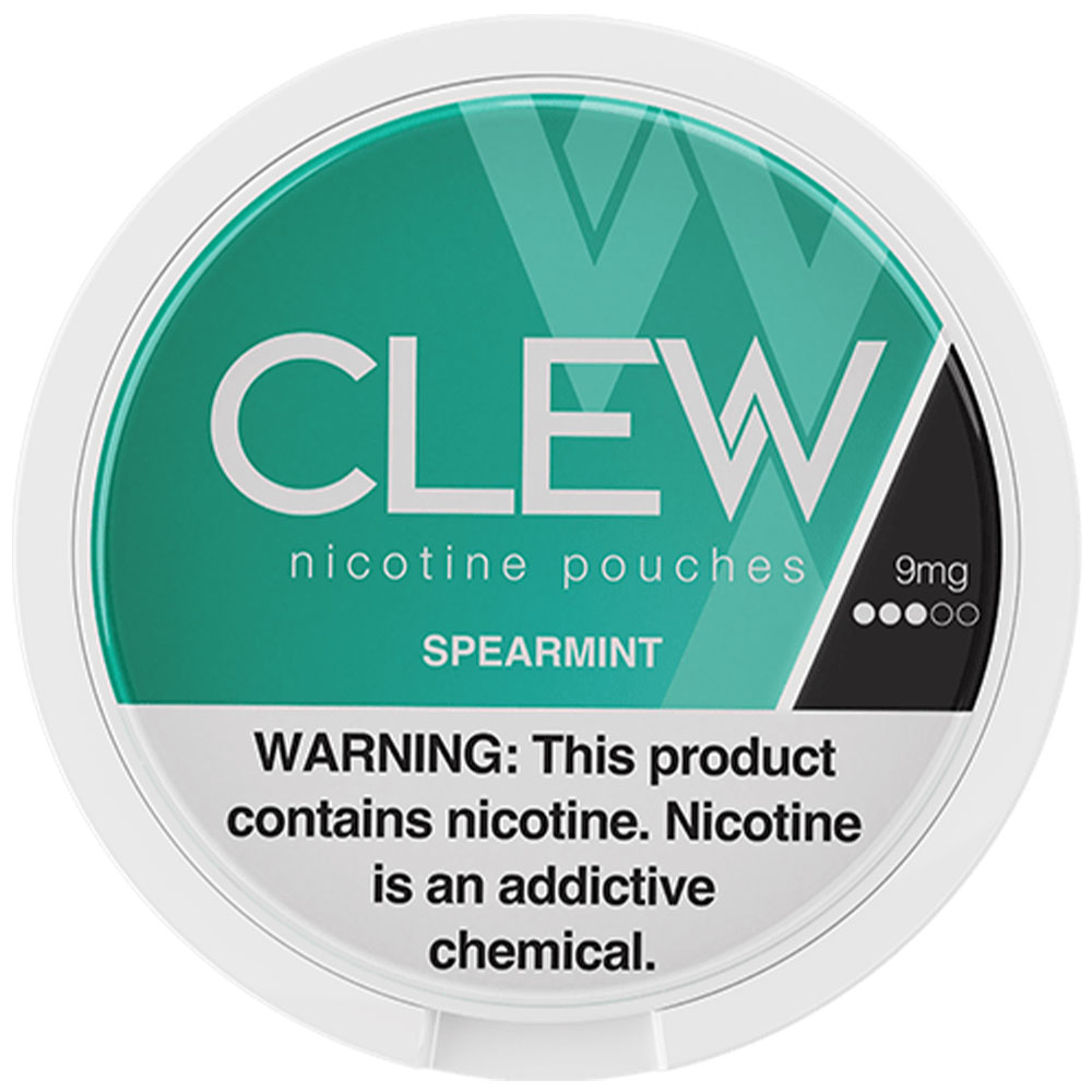 CLEW Nicotine Pouches Spearmint 9mg 5ct