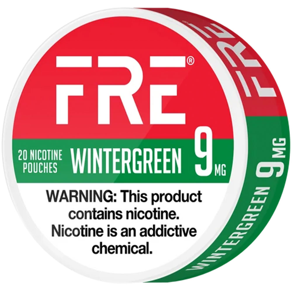 FRE Nicotine Pouches Wintergreen 9mg 5ct