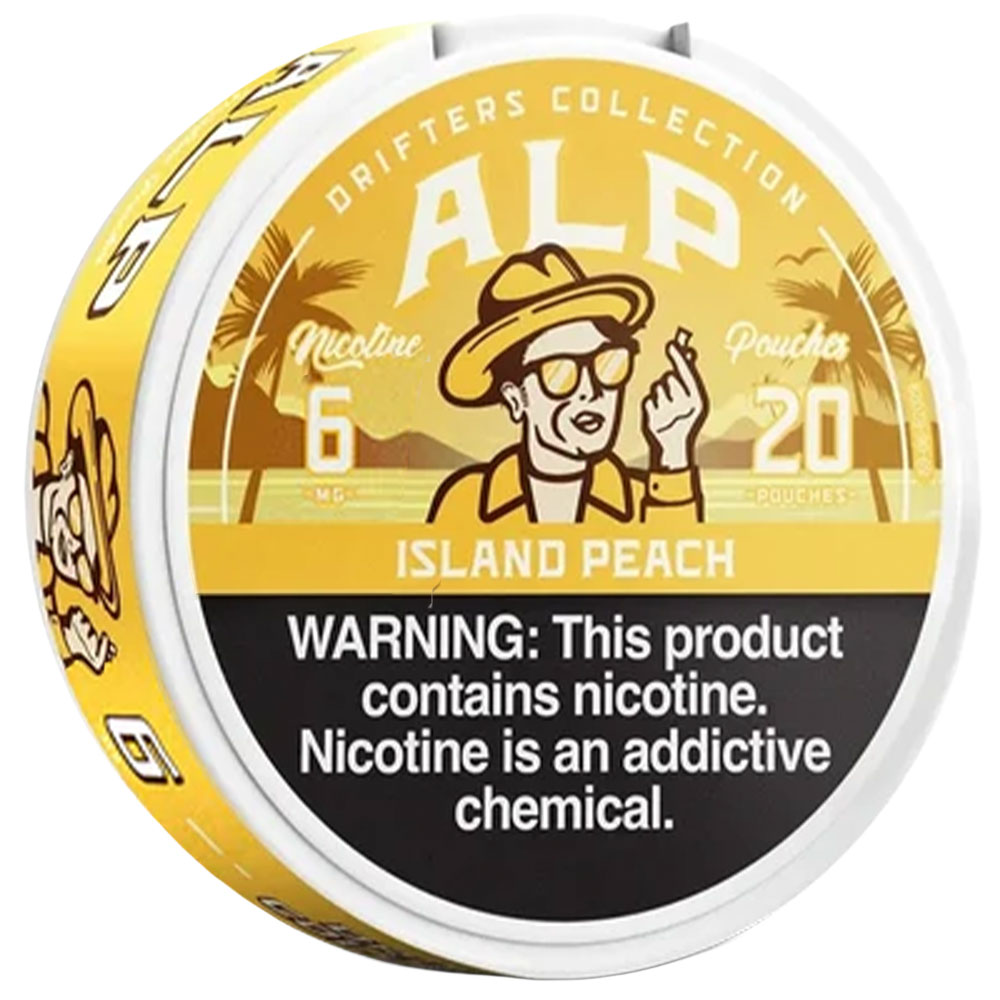 ALP Drifters Nicotine Pouches Island Peach 6mg 5ct