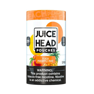 Juice Head Nicotine Pouches Peach Pineapple Mint 6MG 5pk