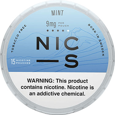 NIC S Nicotine Pouches Mint 9mg 5ct