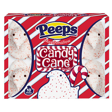 Peeps Marshmallow Candy Cane Chicks 3oz 10ct