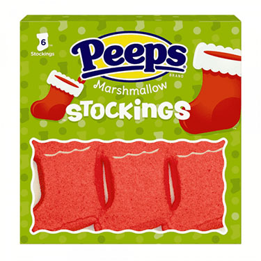 Peeps Marshmallow Stockings 3oz 6ct