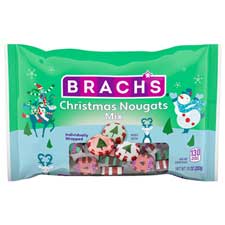 Brachs Peppermint Christmas Nouget Mix 10oz Bag