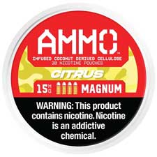 AMMO Nicotine Pouches Citrus 15mg 5ct