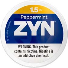 ZYN Nicotine Pouches Peppermint 1.5mg 5ct