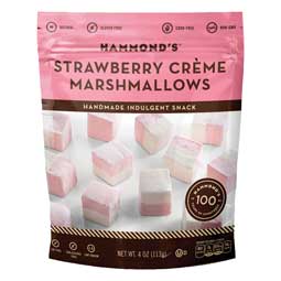 Hammonds Strawberry Creme Marshmallows 4oz Bag