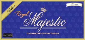 Royal Majestic Filter Tubes King Size Blue (Light) 5 Cartons of 200 –  Tobacco Stock